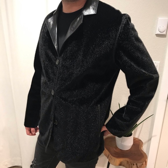 Men’s Reversible Genuine Leather/Calf Hair Jacket - Picture 4 of 13